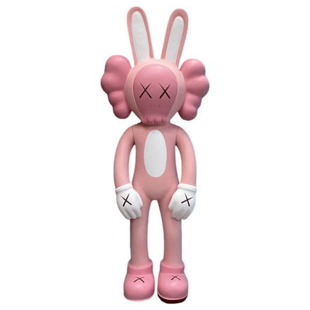 6' K A W S  Pink bunny figure