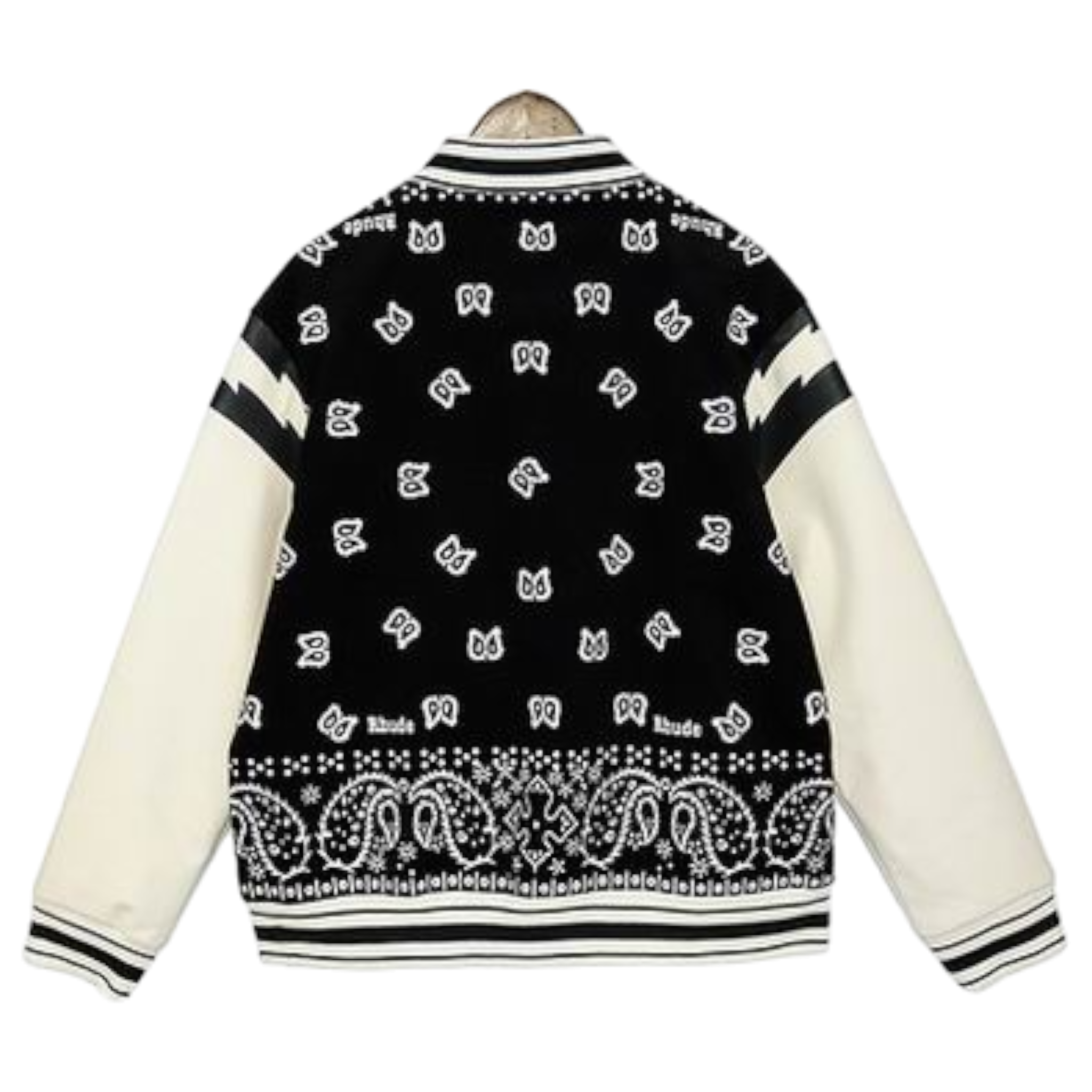 Black & white varsity jacket