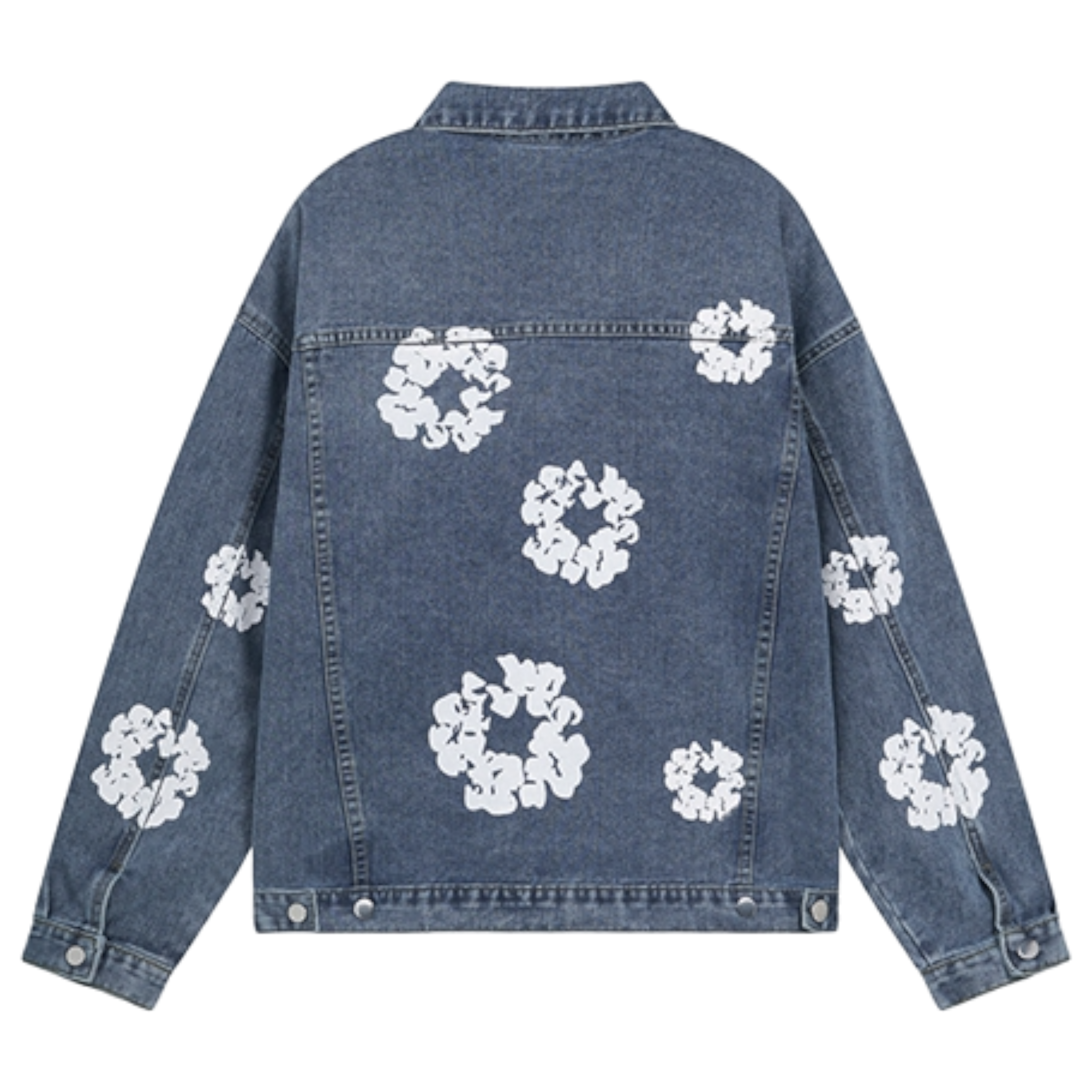 Flower denin jacket