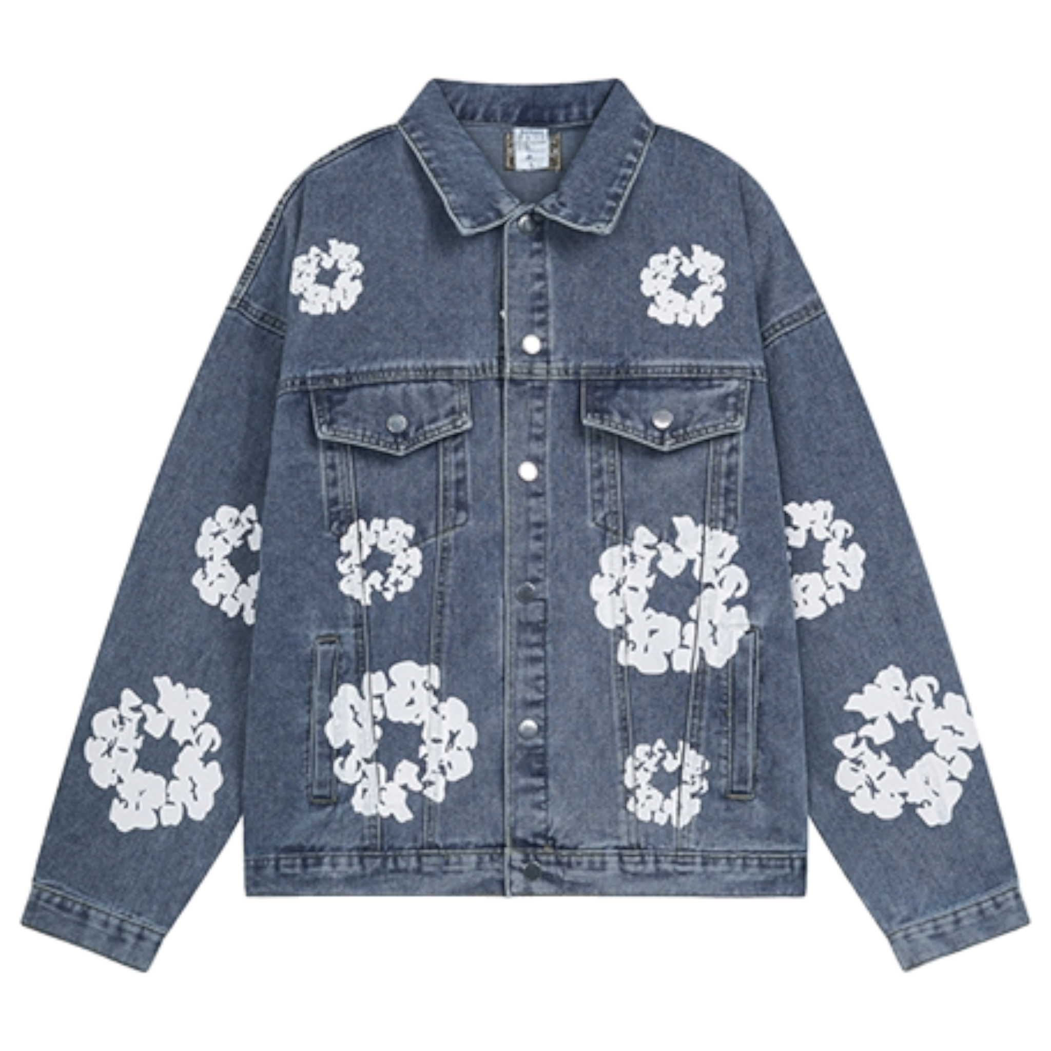 Flower denin jacket