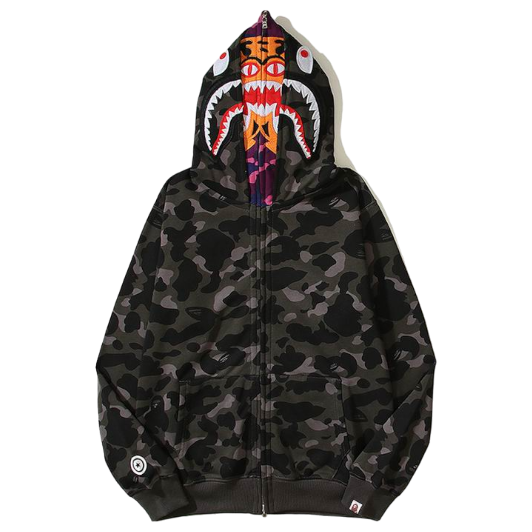 B A P E hoodie dark camouflage